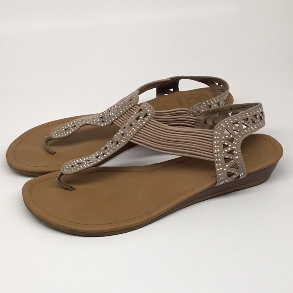 Daisy Fuentes Wedge Summer Sandals - Picture 5 of 13